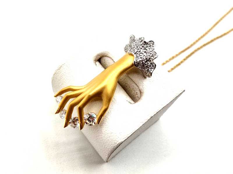 カレライカレラ買取 ネックレス 750 ダイヤ 